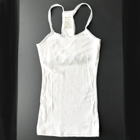 Aeropostale Tops - Aeropostale White Ribbed Summer Cotton Tank Top